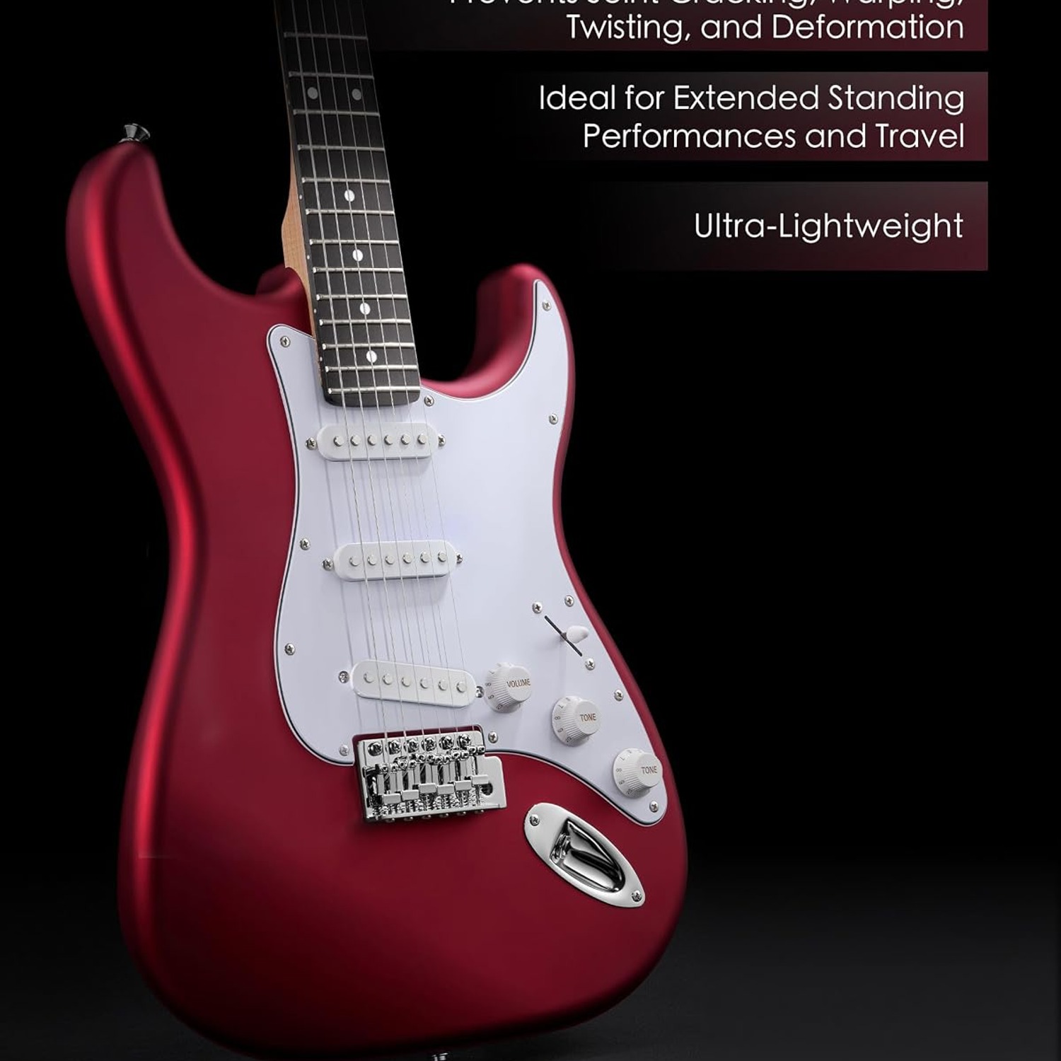 OMZZ 39" Electric Guitar Starter Kit (7-Piece with Amp)