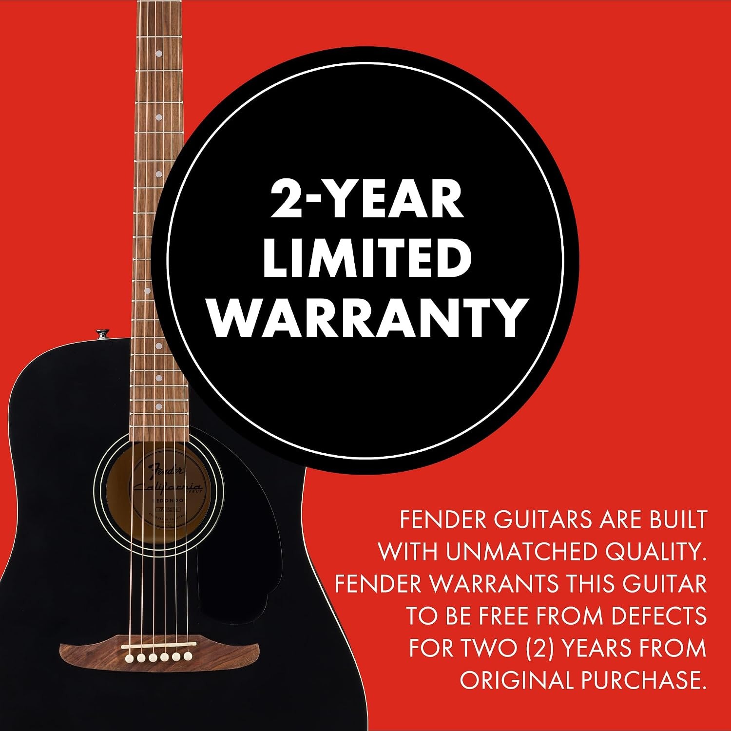 Fender California Debut Redondo Dreadnought Acoustic Guitar
