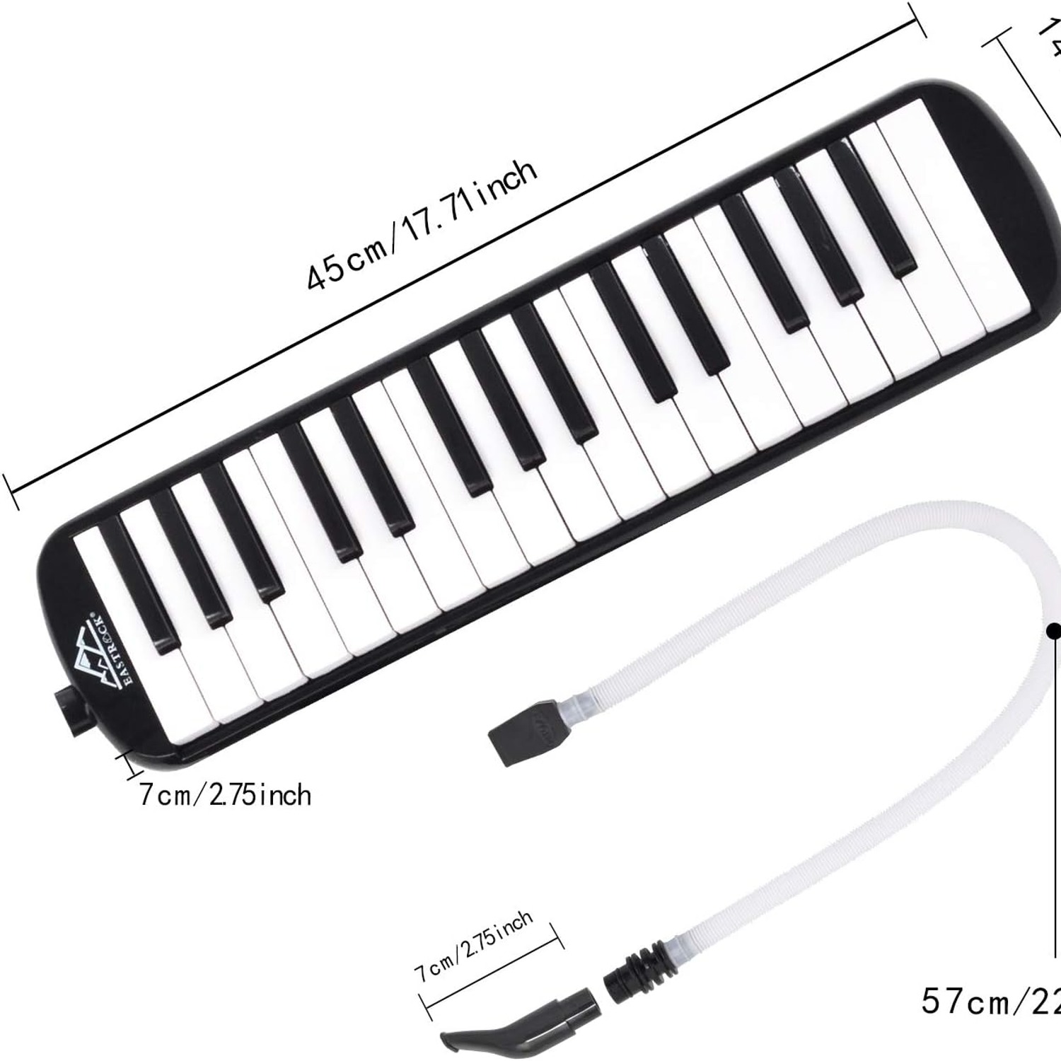 EASTROCK 32-Key Melodica Set with Hard Case: image 6