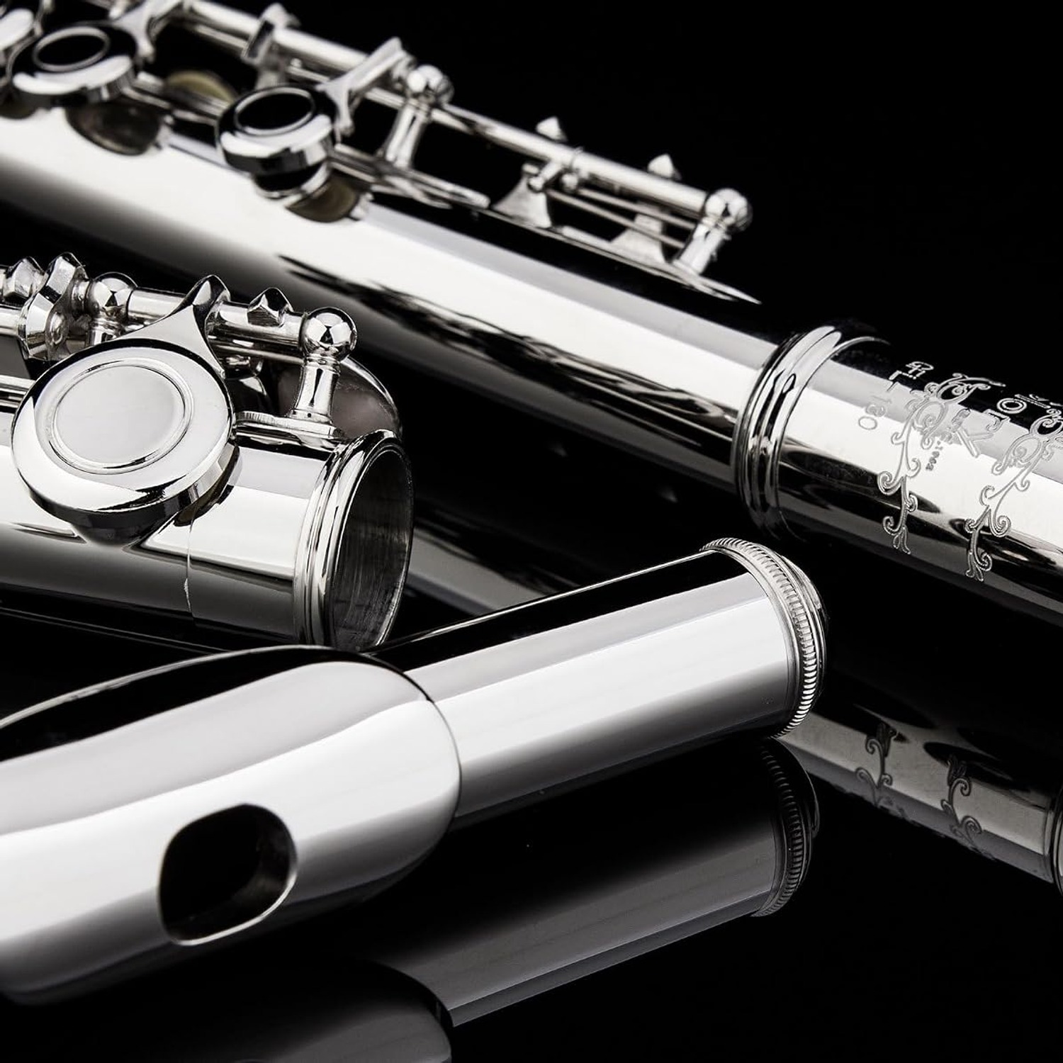 GLORY Closed Hole C Flute with Case, Tuning Rod and Gloves: image 4