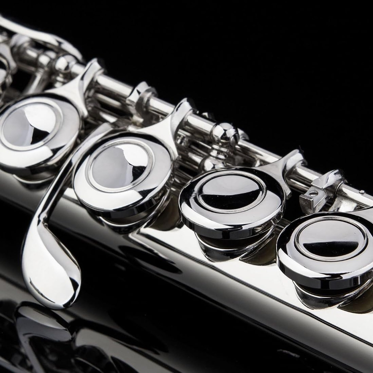GLORY Closed Hole C Flute with Case, Tuning Rod and Gloves: image 6